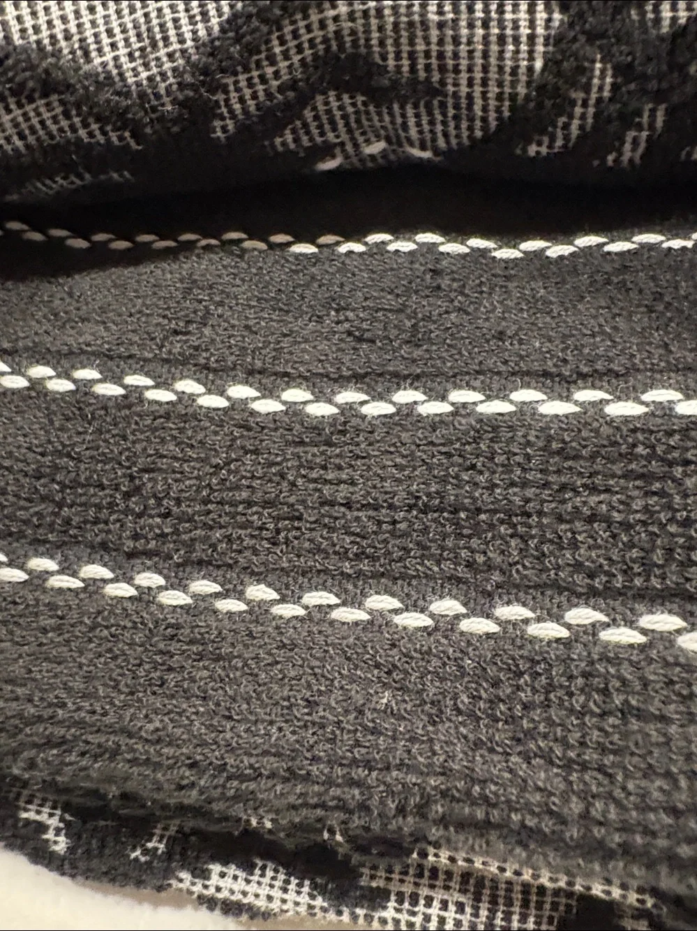 Rachel Zoe Black and White Spiderweb Kitchen Towel Set of Three for Halloween